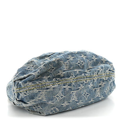 Louis Vuitton Monogram Denim Pleaty Blue 3 of 12