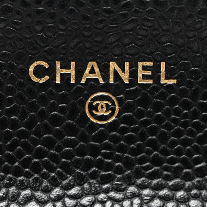Chanel Caviar Quilted Flap Card Holder Wallet Black 6 of 9