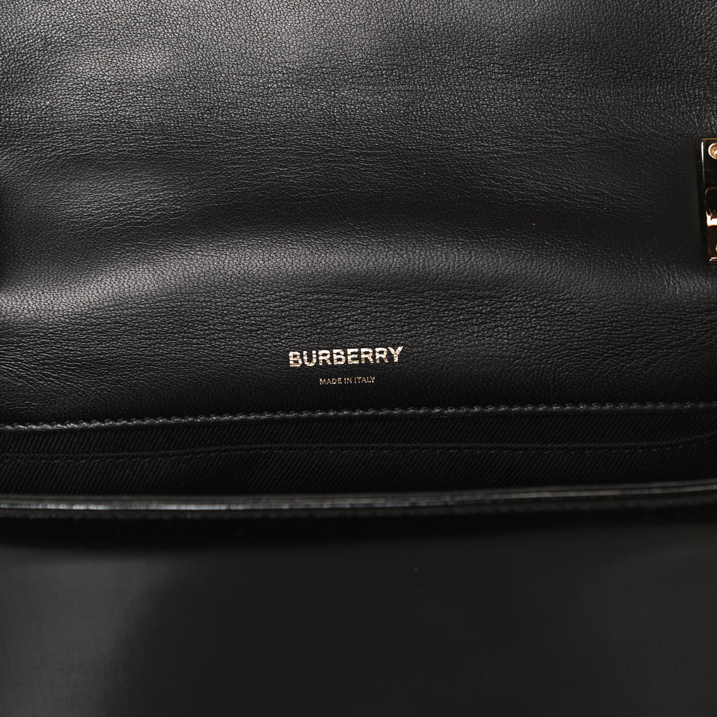 Patent Quilted Horseferry Print Small Lola Bag Black
