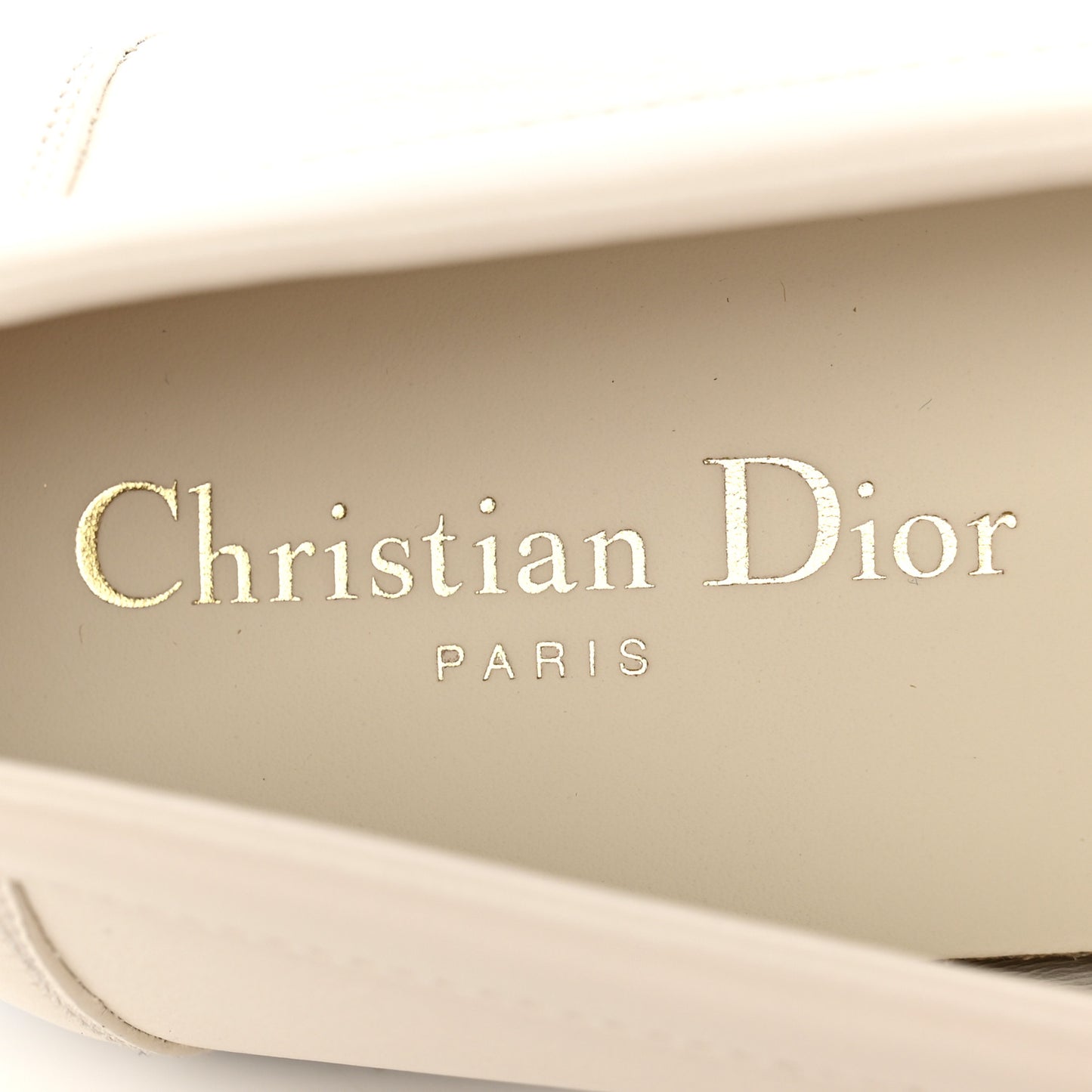 Calfskin Dior Boy Loafers 37.5 White