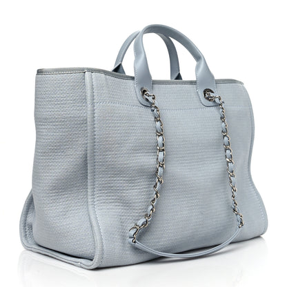 Chanel Mixed Fibers Medium Deauville Tote Grey 4 of 12