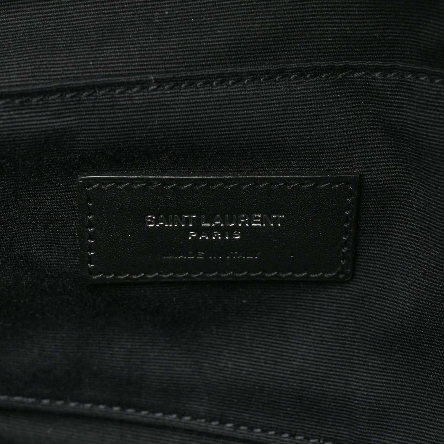 Saint Laurent Canvas Classic Belt Bag Black White 6 of 9