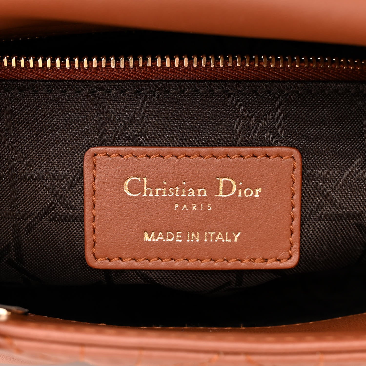 Christian Dior Calfskin Cannage Small My ABCDior Lady Dior Tan 6 of 10