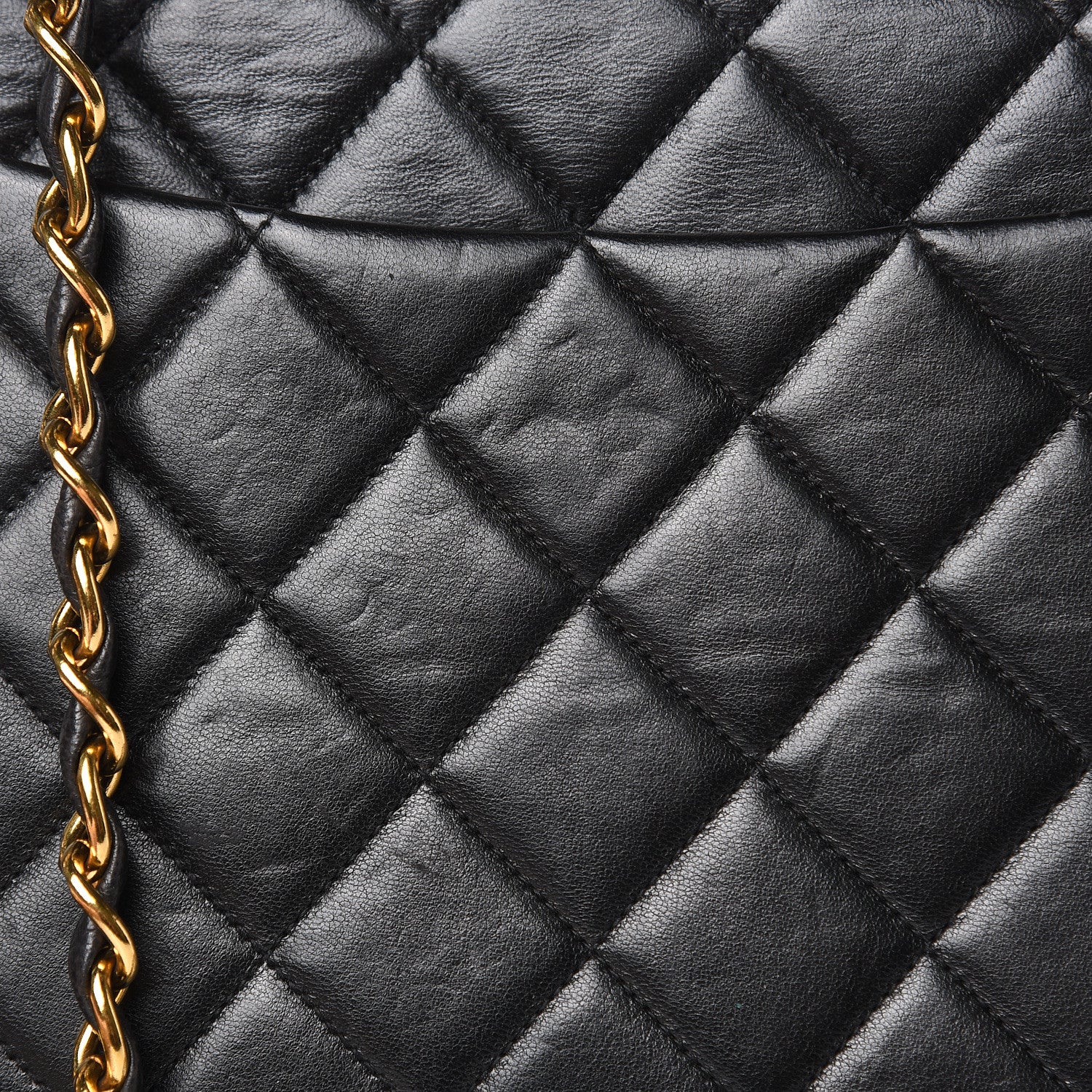 Chanel Lambskin Quilted Jumbo Single Flap Black 17 of 20
