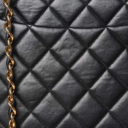 Chanel Lambskin Quilted Jumbo Single Flap Black 17 of 20