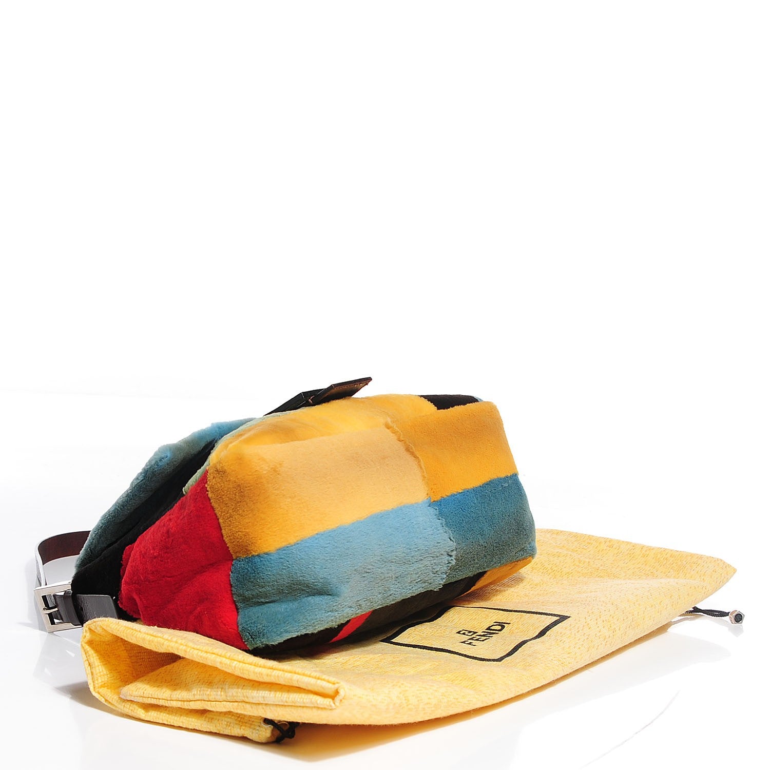 Fendi Mink Fur Python Multicolor Mama Baguette 4 of 7