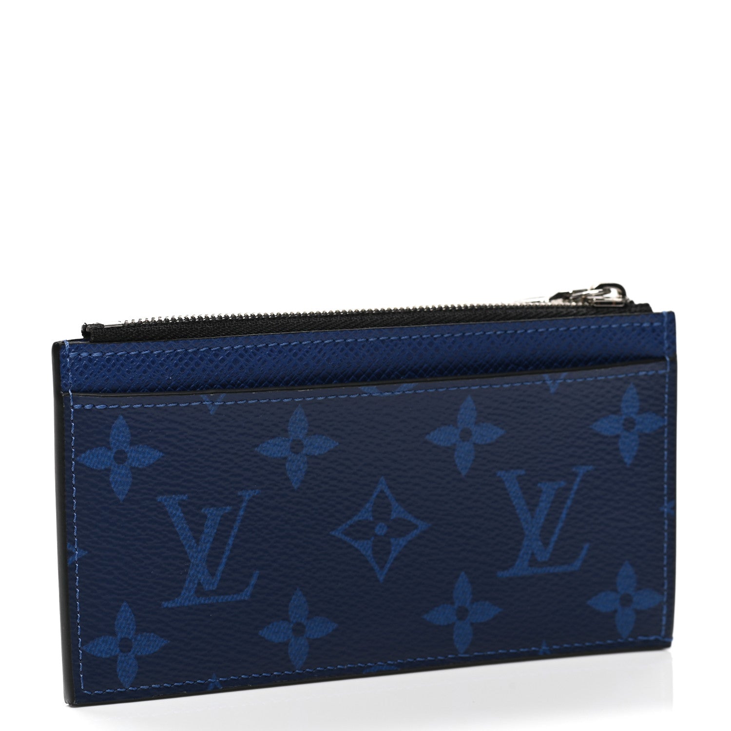 Louis Vuitton Monogram Taiga Coin Card Holder Cobalt 3 of 7