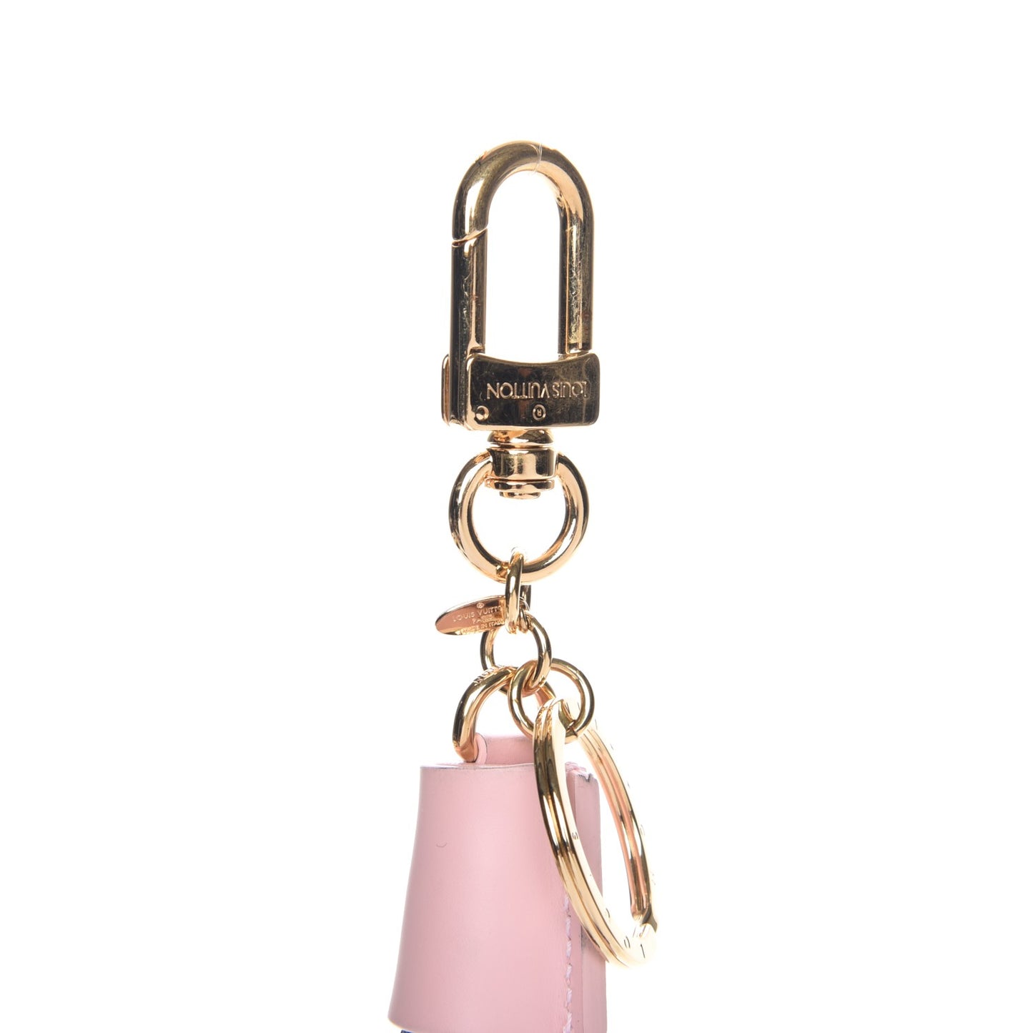 Monogram Tassel Bag Charm Pink