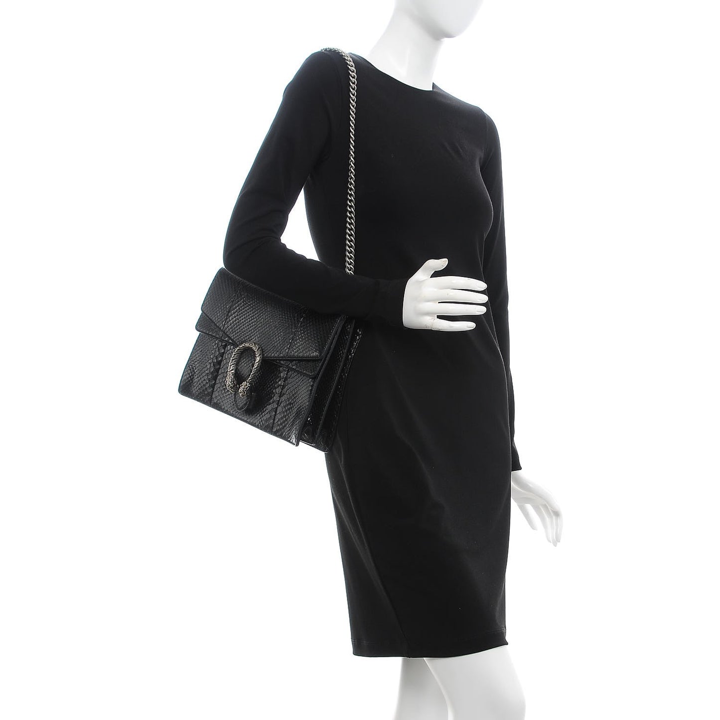 Python Medium Dionysus Shoulder Bag Black
