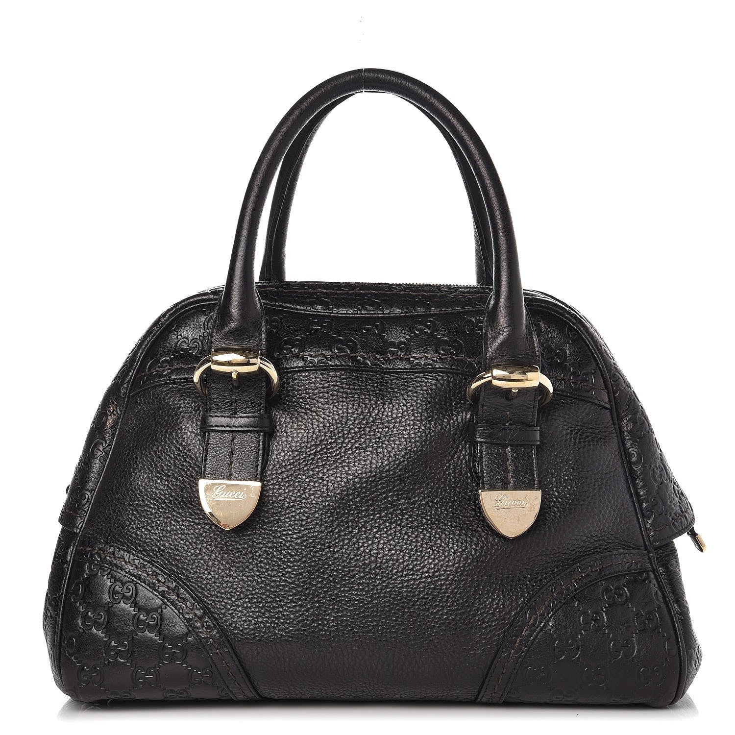 Gucci Guccissima Signoria Large Dome Bag Black 1 of 11