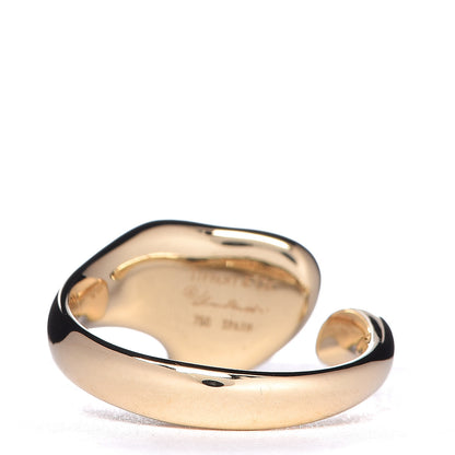 Tiffany 18K Yellow Gold Elsa Peretti Full Heart Ring 50 5.25 4 of 5