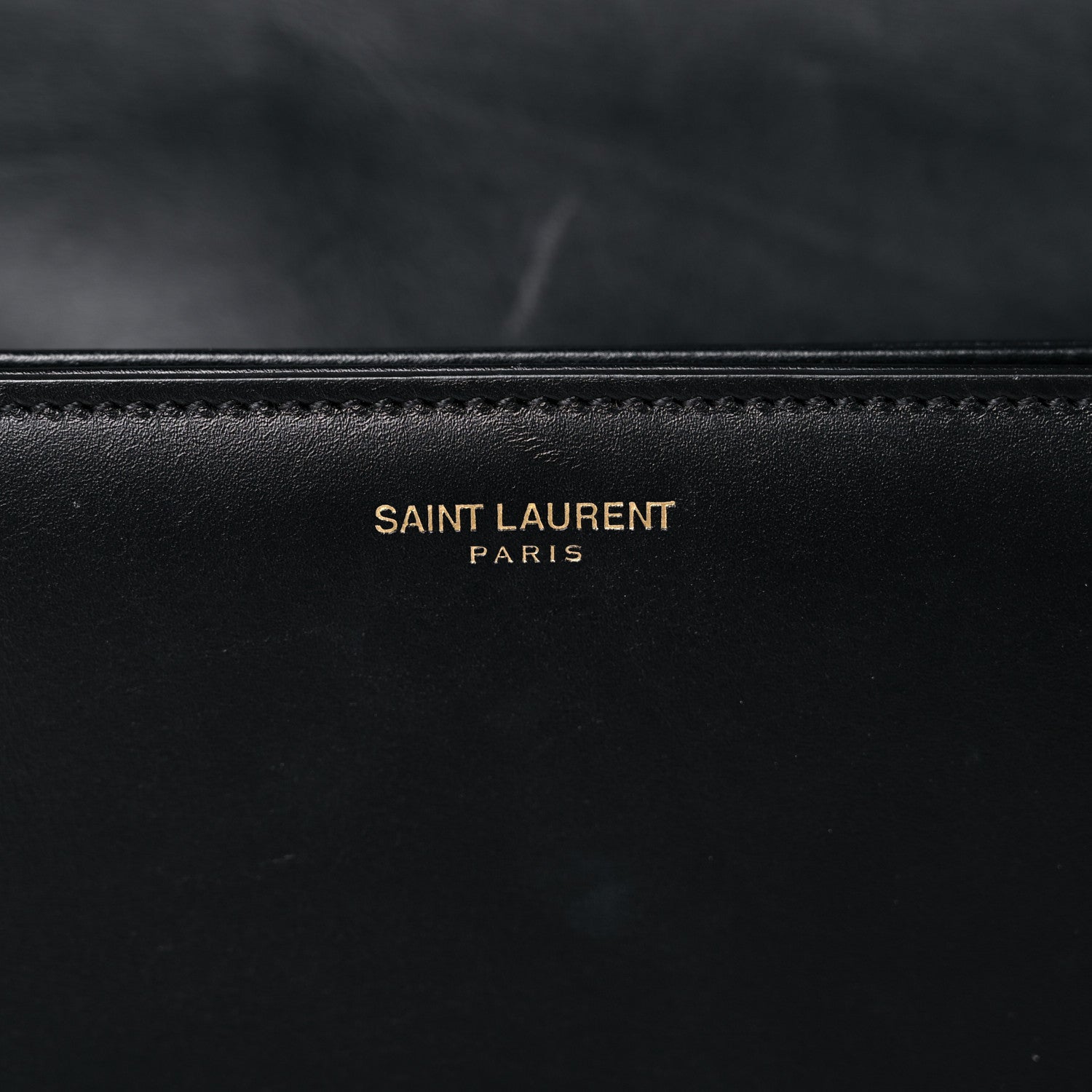 Saint Laurent Smooth Calfskin Medium Classic Monogram Universite Bag Black 6 of 21