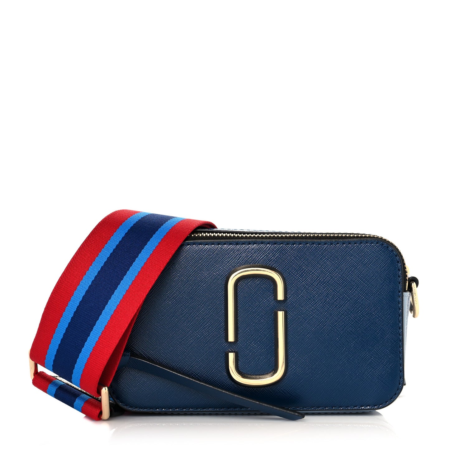 Saffiano Small Snapshot Camera Bag Blue