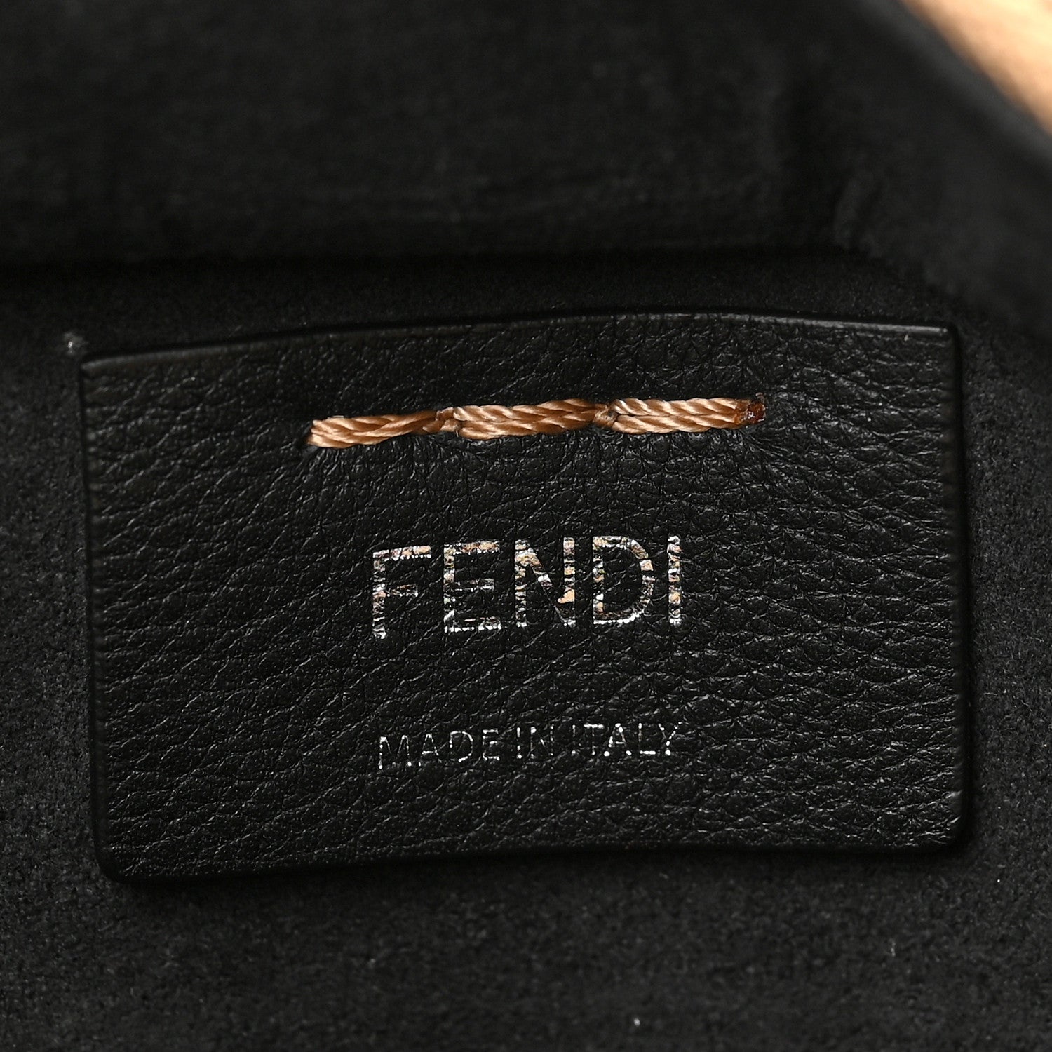 Fendi Calfskin Shearling Petite 3Jours Tote Tan 6 of 9