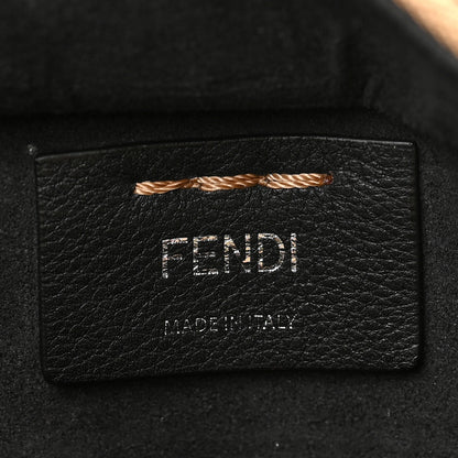 Fendi Calfskin Shearling Petite 3Jours Tote Tan 6 of 9