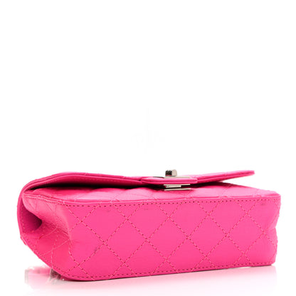 Chanel Goatskin Quilted 2.55 Reissue Flap Belt Bag Fluorescent Pink 4 of 10