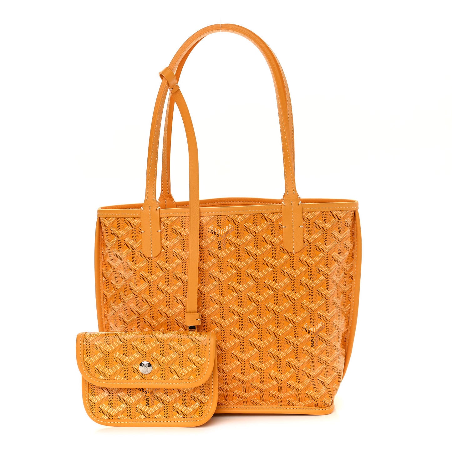 Goyardine Reversible Mini Anjou Yellow
