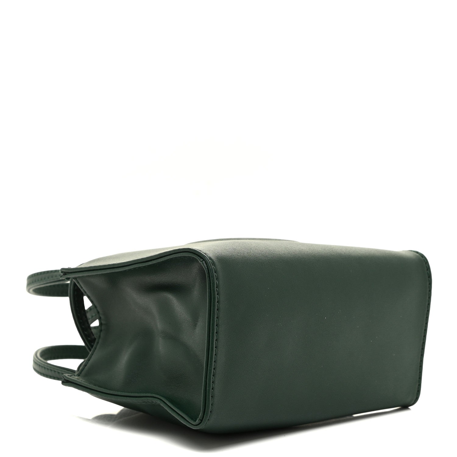 Telfar Vegan Leather Small Shopping Bag Dark Olive 4 of 9