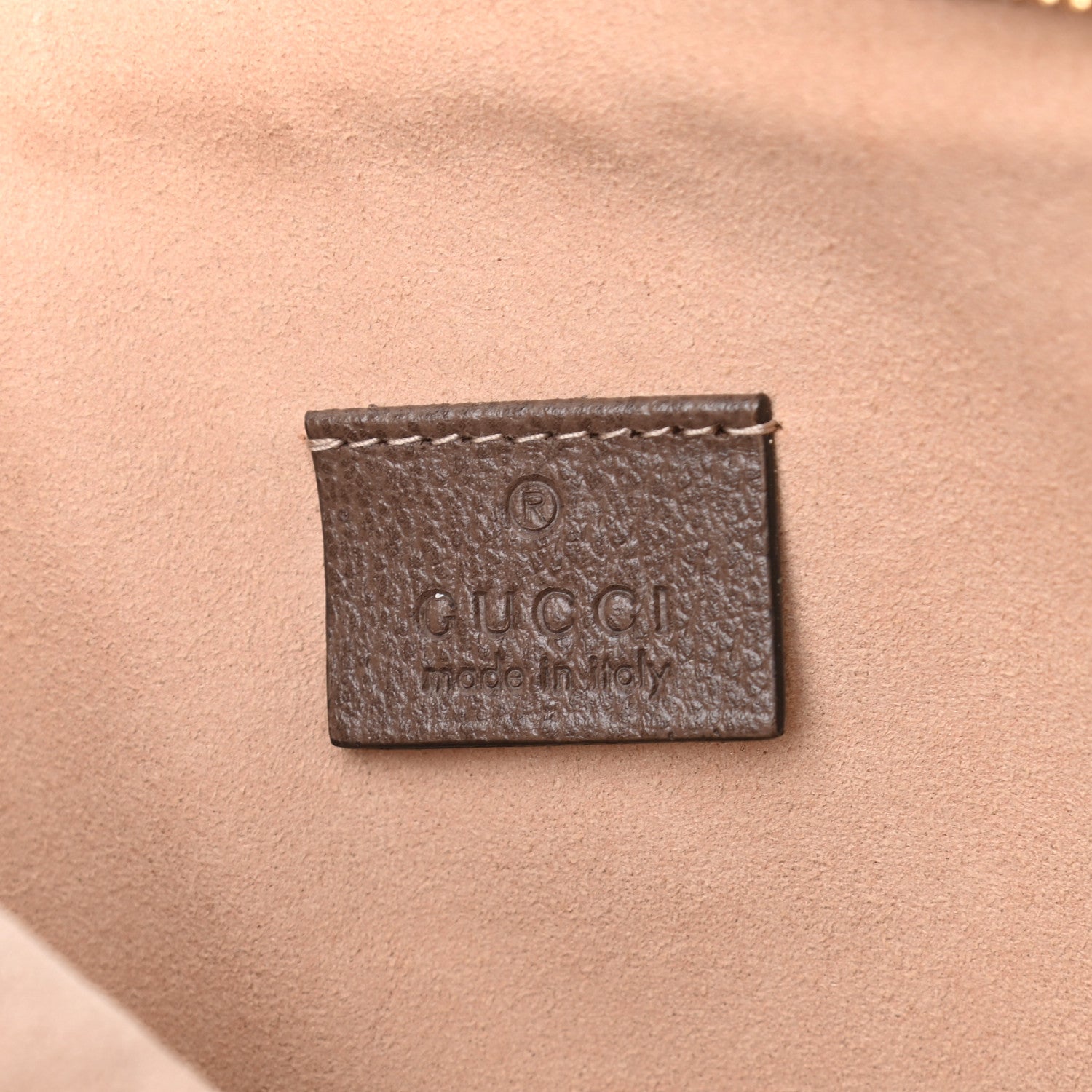 Gucci GG Supreme Monogram Large Ophidia Pouch Clutch Brown 5 of 6