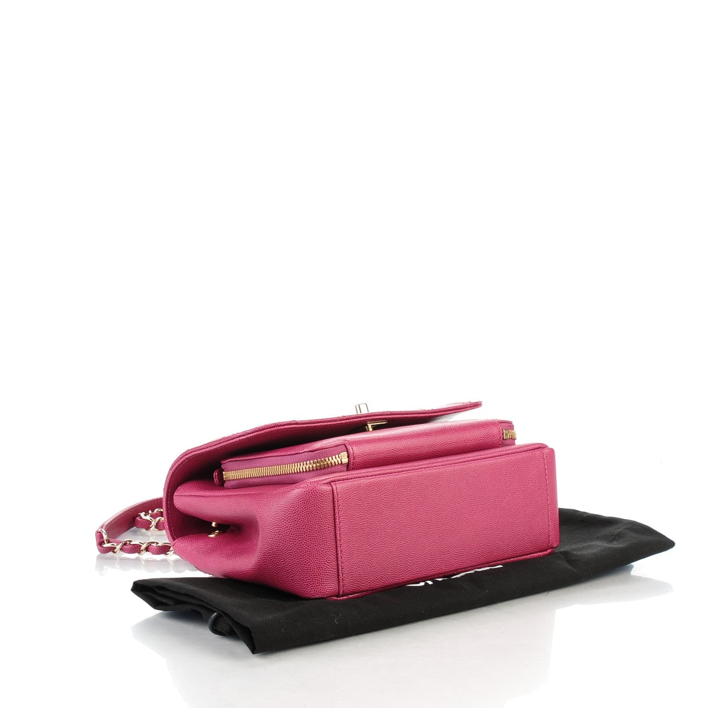 Chanel Caviar Quilted Small Business Affinity Flap Dark Pink 4 of 8
