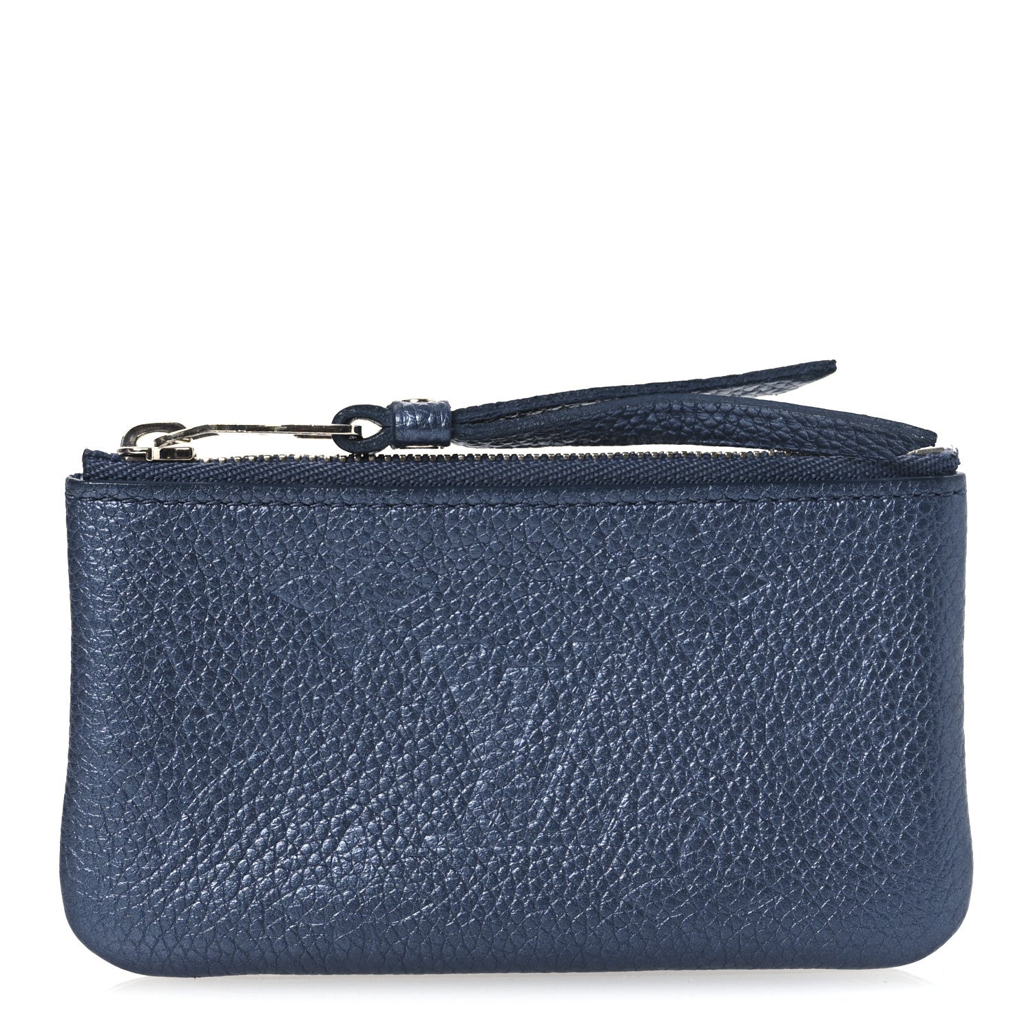 Louis Vuitton Metallic Empreinte Monogram Giant Key Pouch Navy Nacre 1 of 7