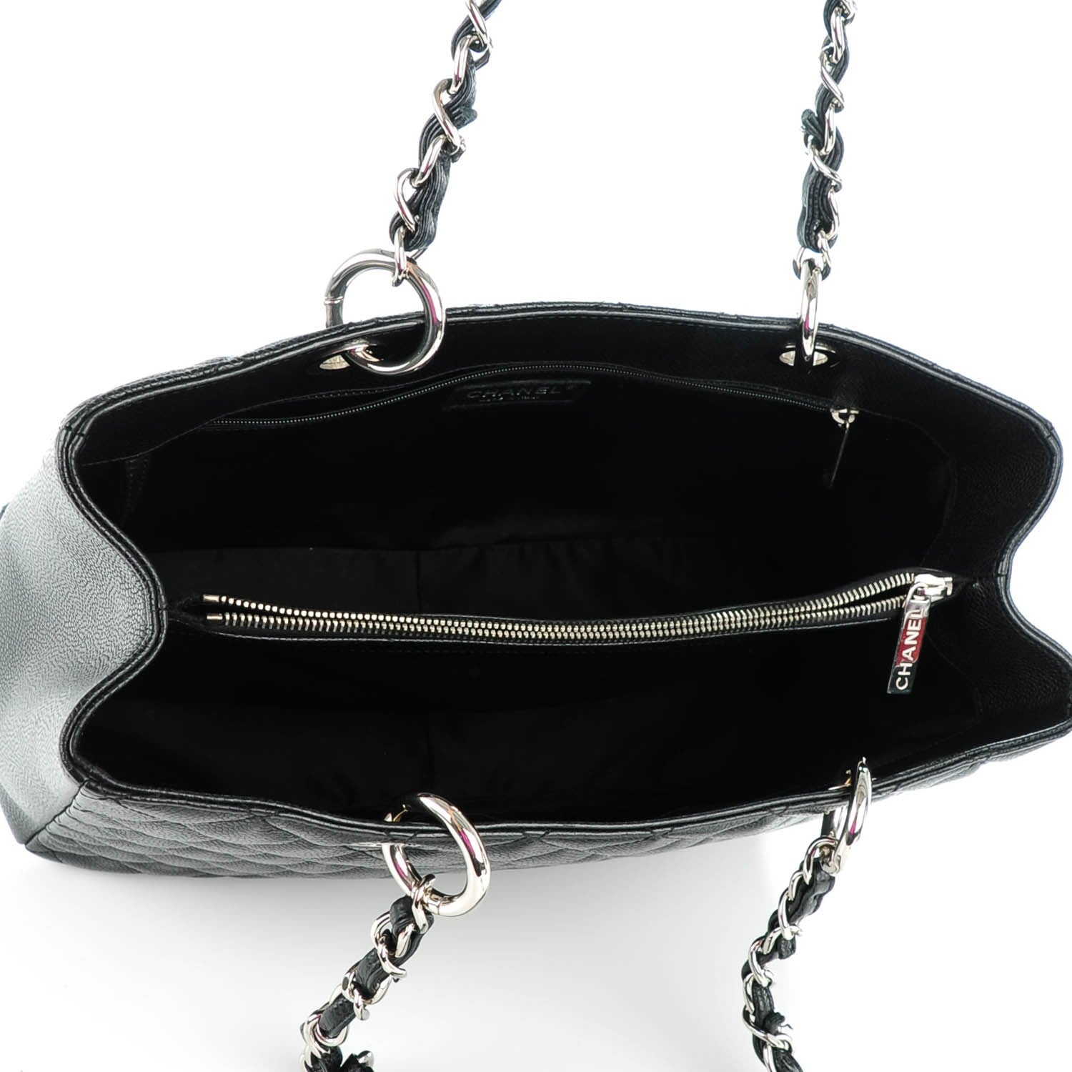 Chanel Caviar Quilted Grand Shopping Tote GST Black 5 of 7