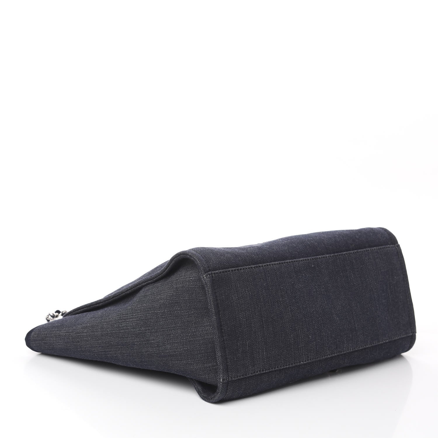 Chanel Denim Medium Deauville Tote Dark Blue 3 of 9
