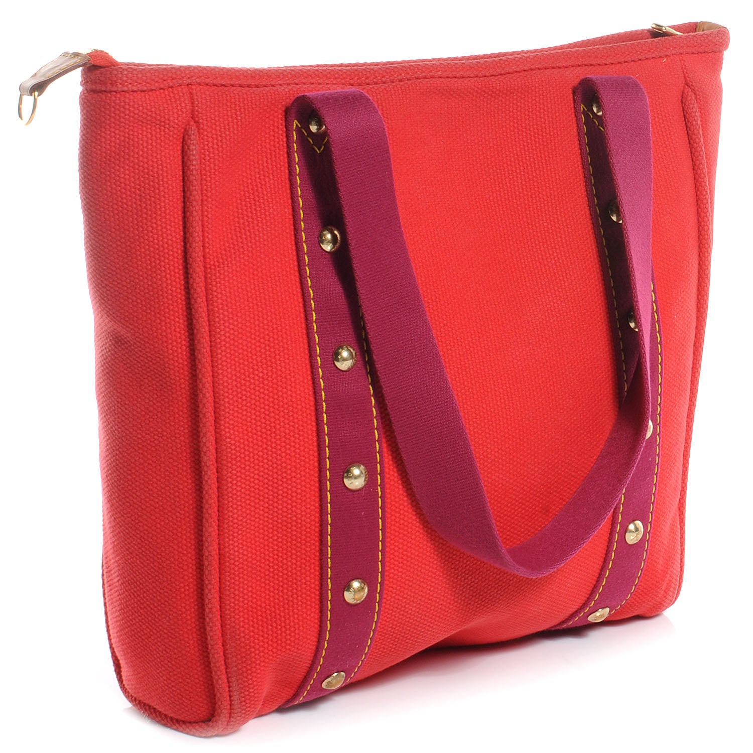 Louis Vuitton Toile Antigua Cabas MM Red Pink 3 of 7