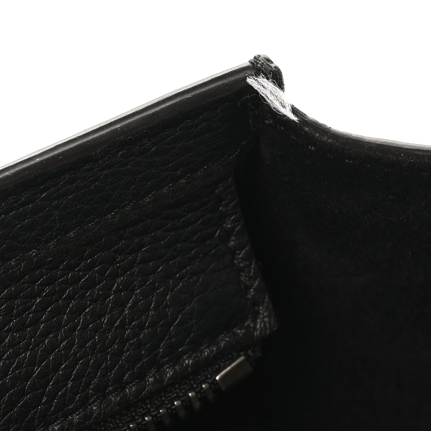 Drummed Calfskin Nano Luggage Black