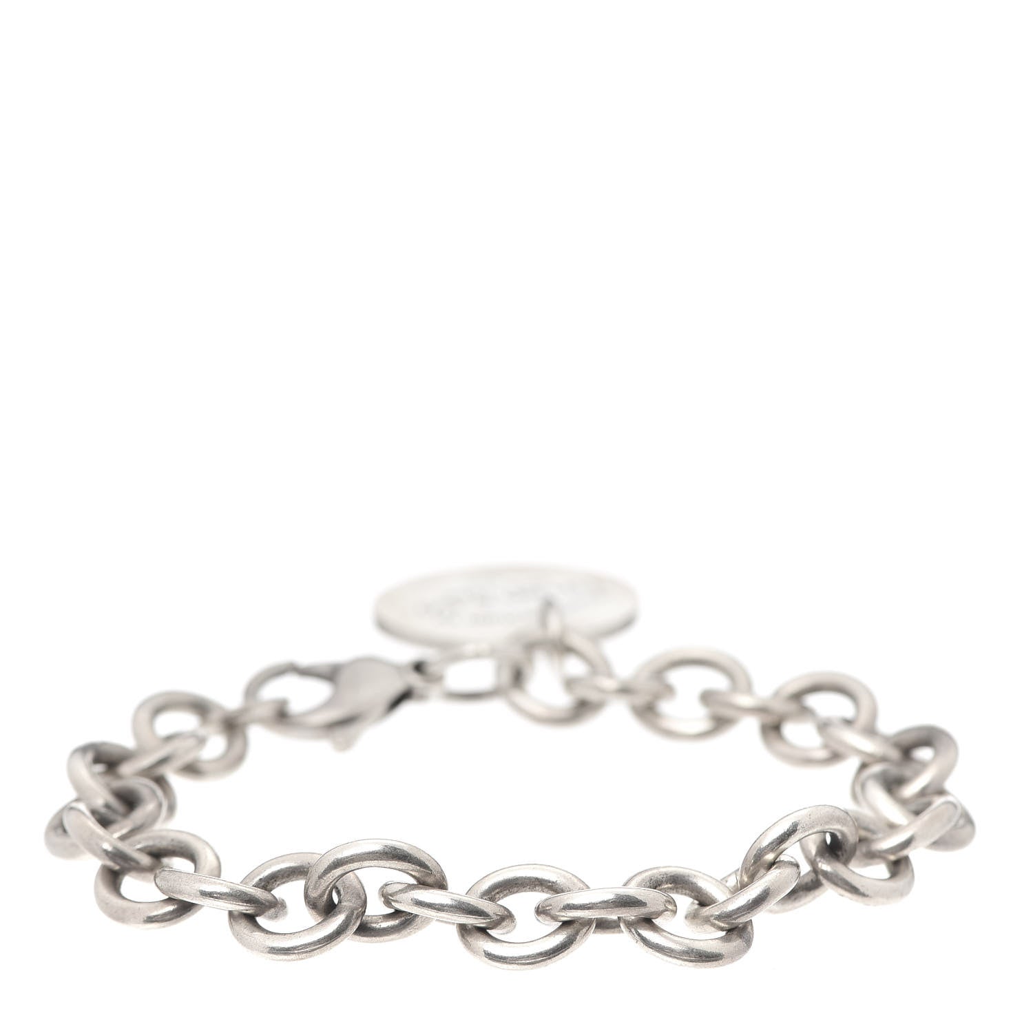 Tiffany Sterling Silver Return to Round Tag Charm Bracelet 3 of 4