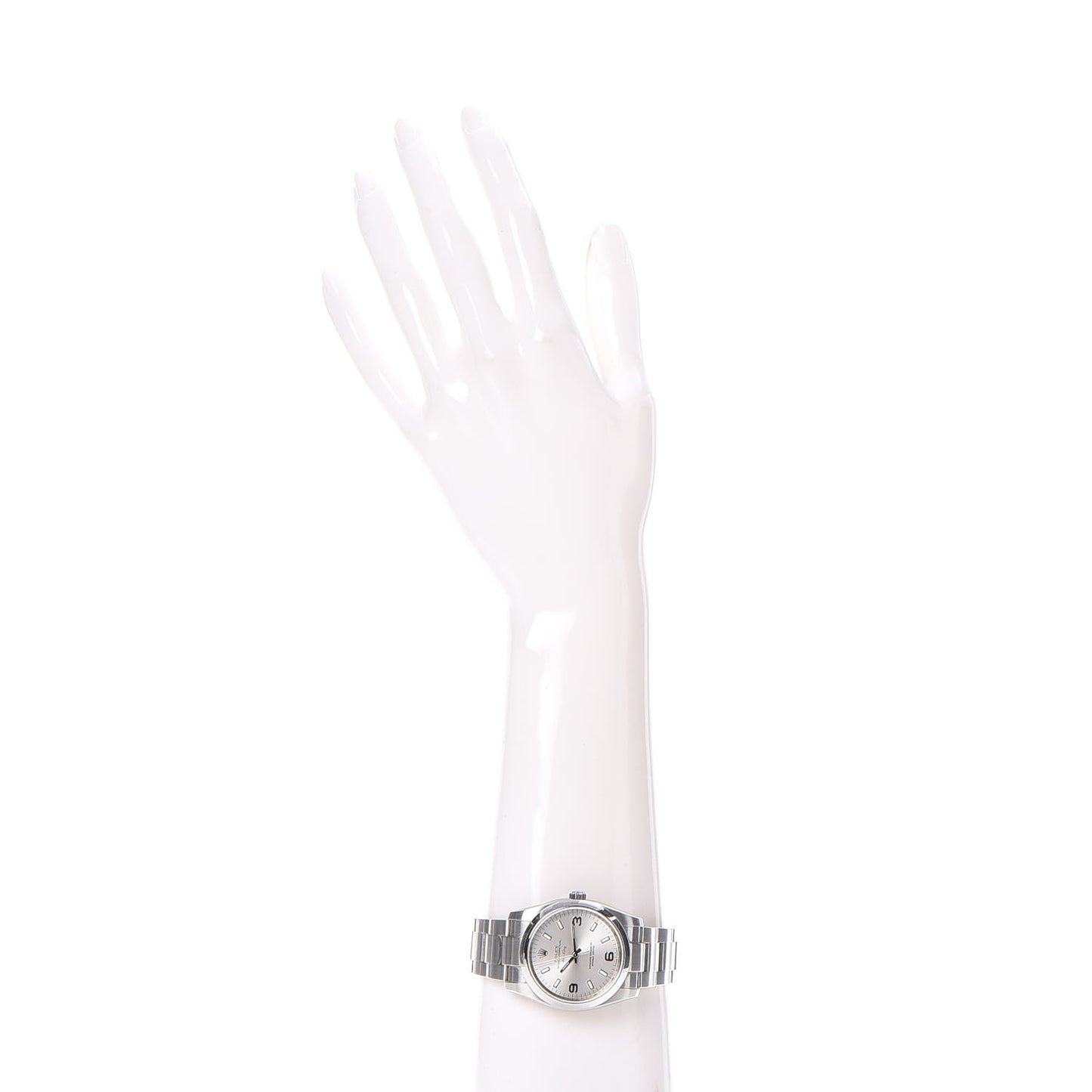 Stainless Steel 34mm Oyster Perpetual Air-King Watch Silver 114200