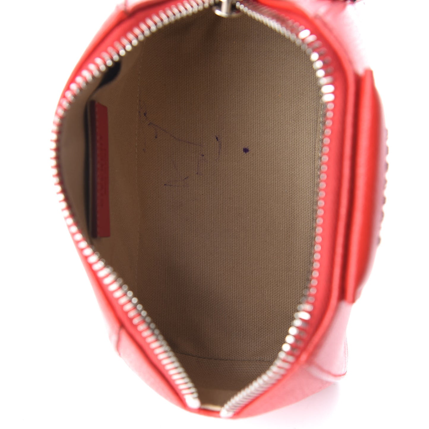 Sugar Goatskin Small Antigona Beauty Wristlet Red