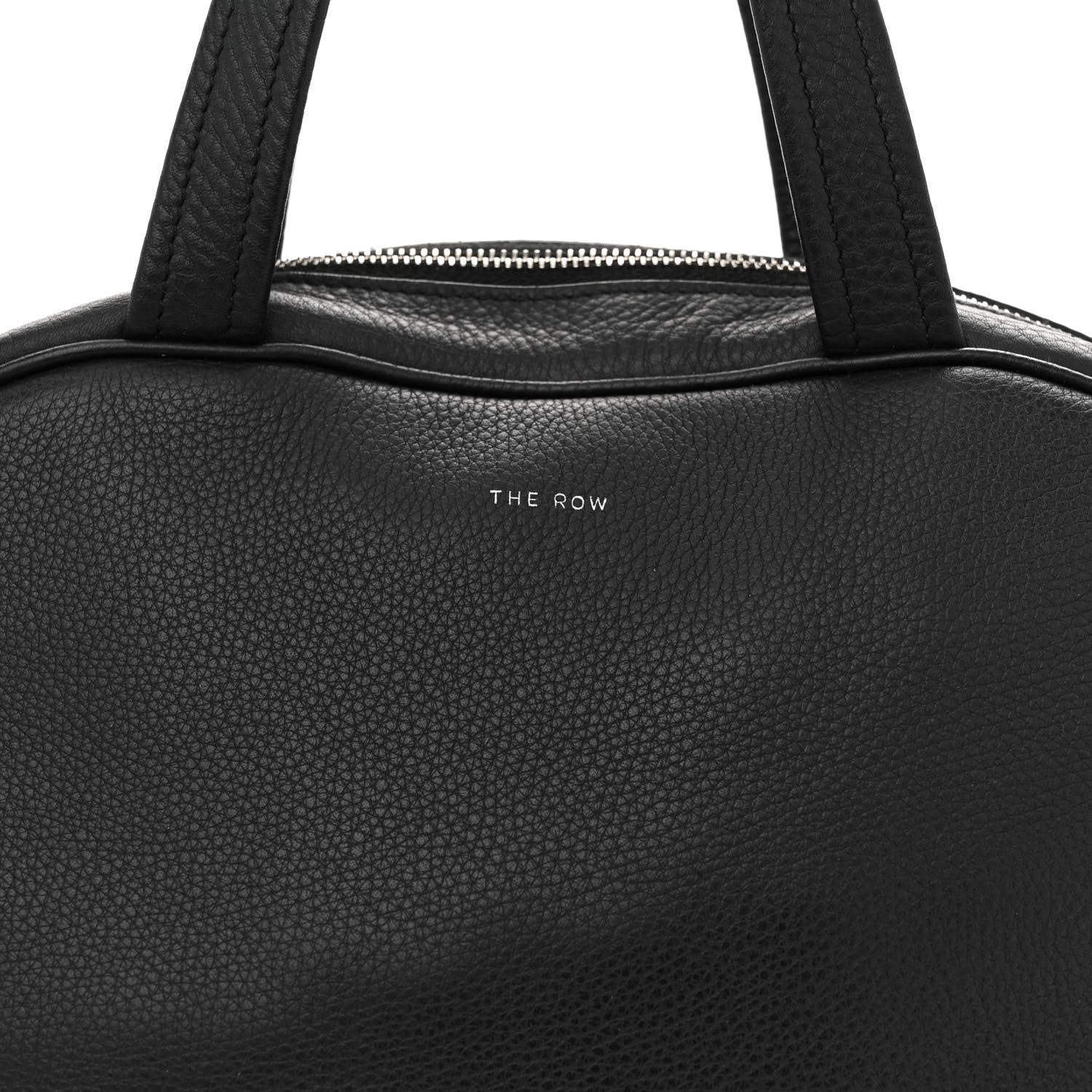 The Row Grained Calfskin Soft Bowling Bag Black 7 of 14