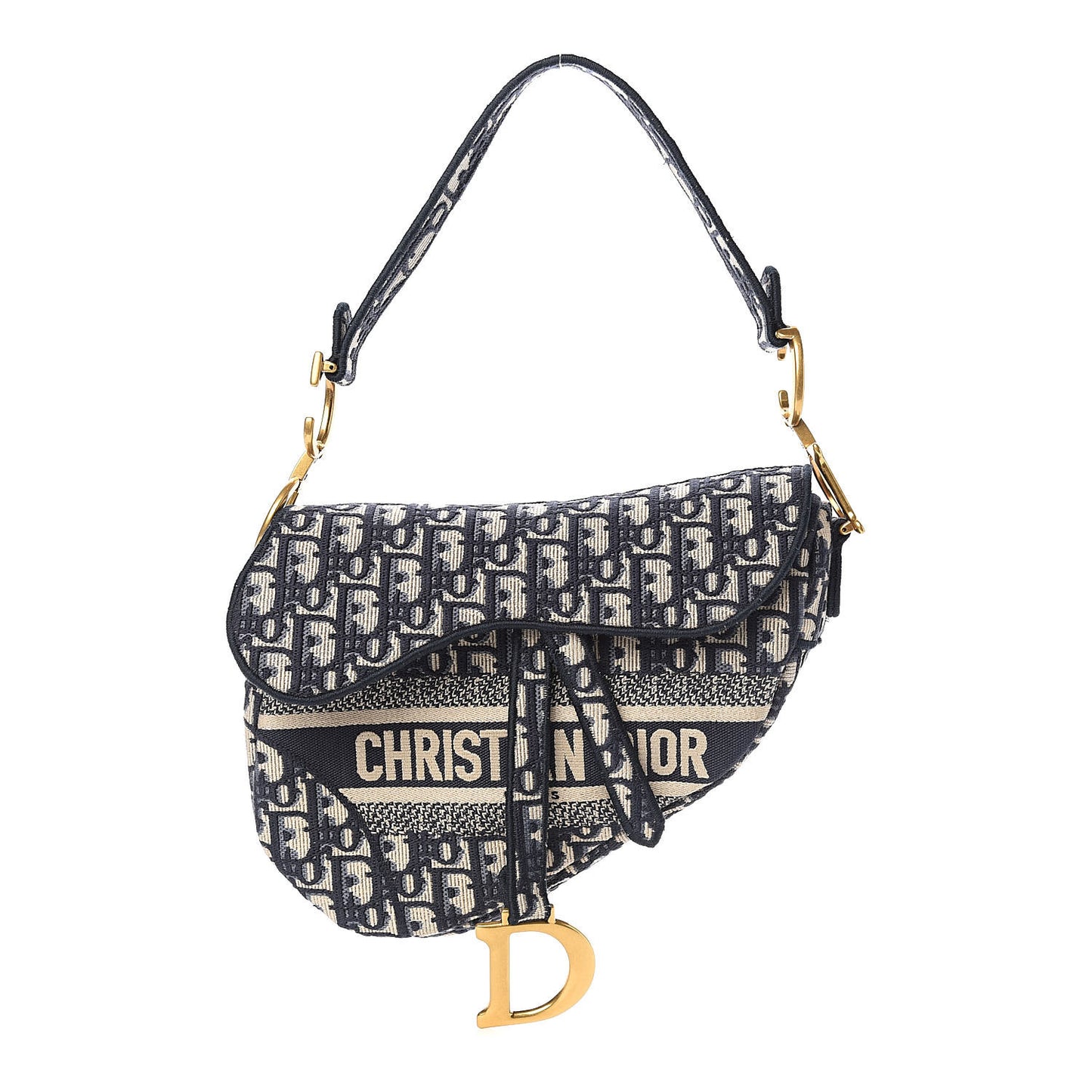 Oblique Saddle Bag Blue