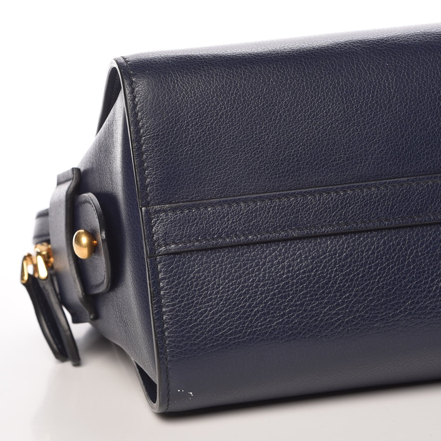 Prada Vitello Daino Shoulder Bag Baltico 10 of 12