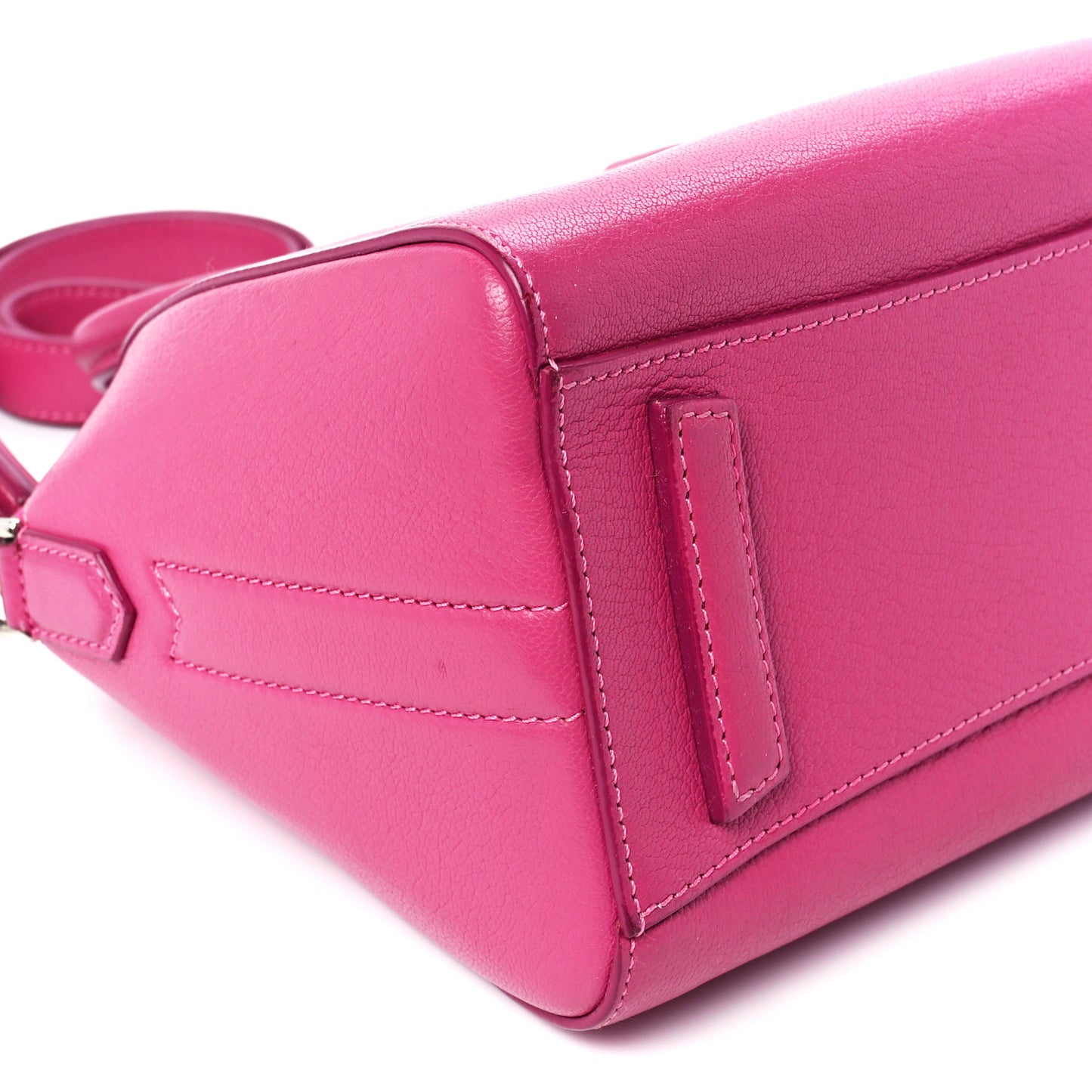 Sugar Goatskin Mini Antigona Fushia