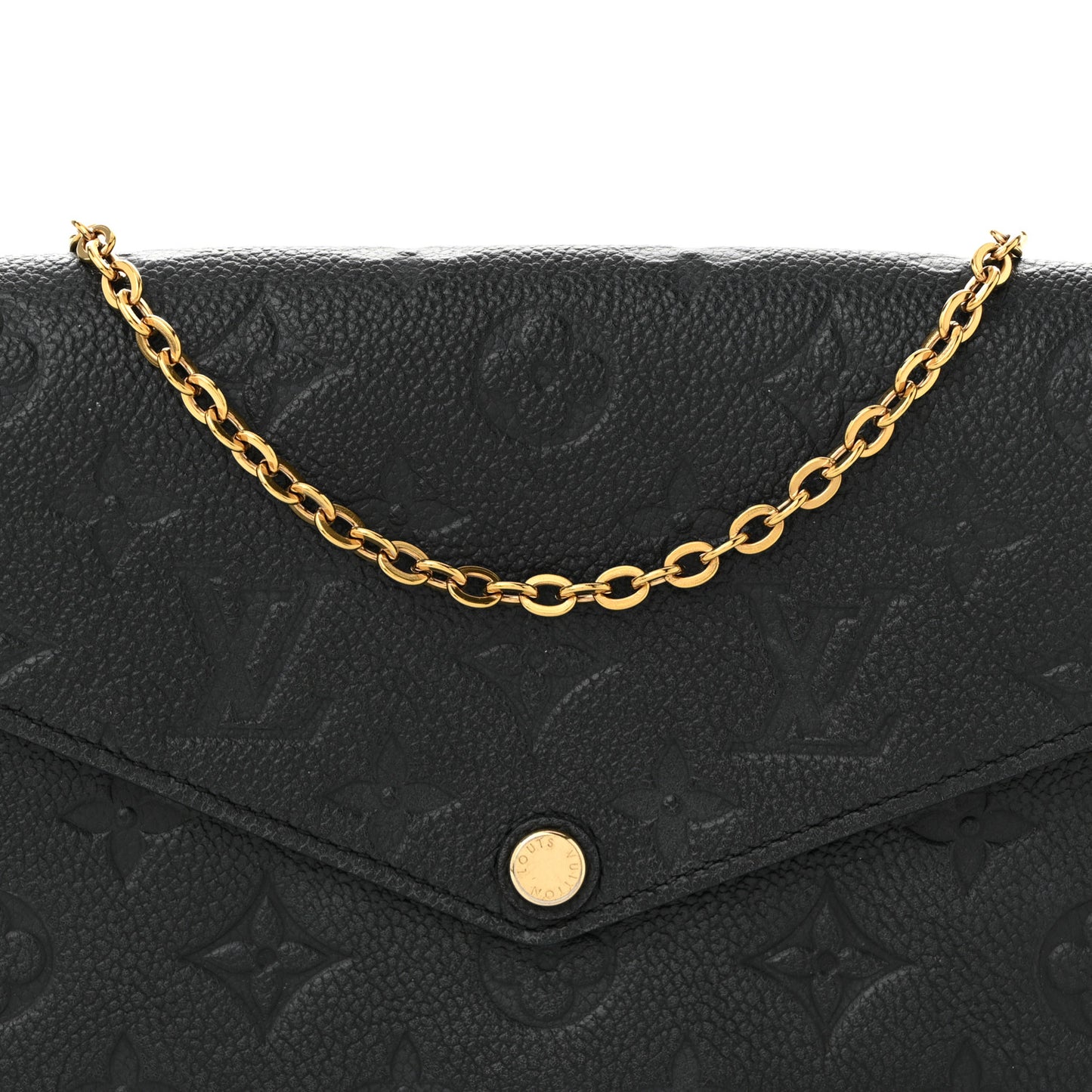 Empreinte Pochette Felicie Chain Wallet Black
