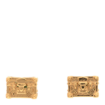 Louis Vuitton Petite Malle Earrings Gold 1 of 5