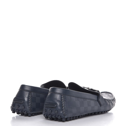 Louis Vuitton Men's Damier Infini Hockenheim Moccasin Loafers 13 Cosmos 4 of 8