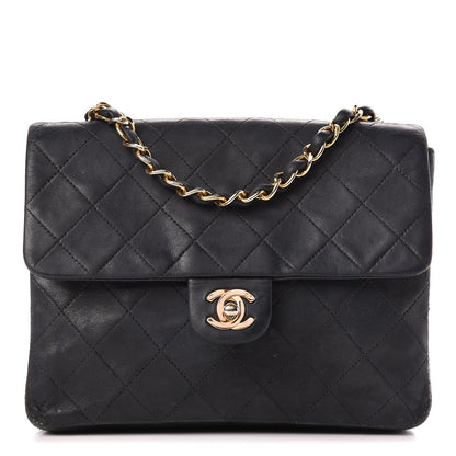 Chanel Lambskin Quilted Mini Square Flap Black 1 of 27