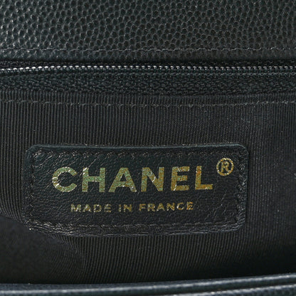 Chanel Caviar Quilted New Medium Boy Flap Black 7 of 9