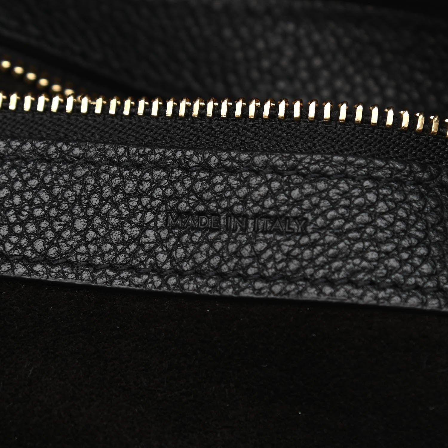 Celine Soft Grained Calfskin Medium Belt Cabas Phantom Black 8 of 10
