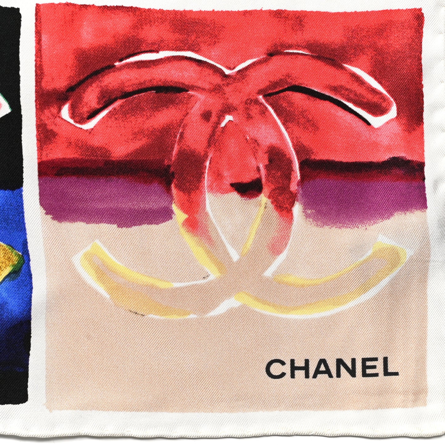 Silk Watercolor CC Scarf Multicolor