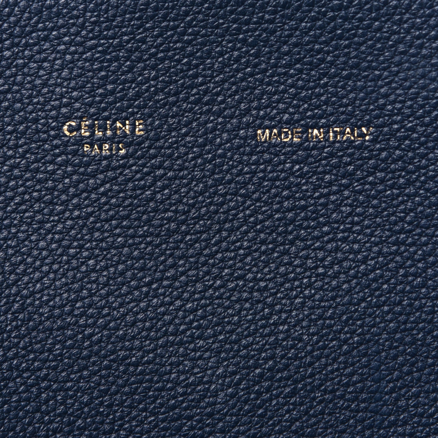 Soft Grained Calfskin Medium Belt Cabas Phantom Deep Blue