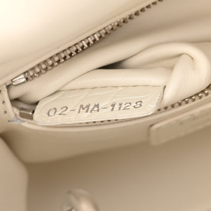 Christian Dior Alligator Mini Lady Dior White 7 of 10