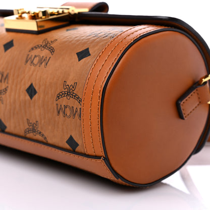 MCM Visetos Small Tracy Crossbody Bag Cognac 8 of 8