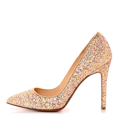 Christian Louboutin Glitter Pigalle Follies Dragonfly 85 Pumps 35 Pompadour 1 of 10
