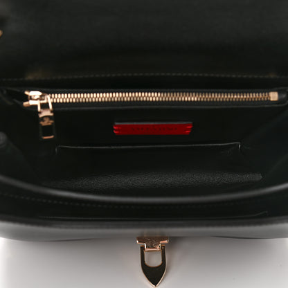 Valentino Garavani Vitello Rockstud Top Handle Shoulder Bag Black 5 of 10
