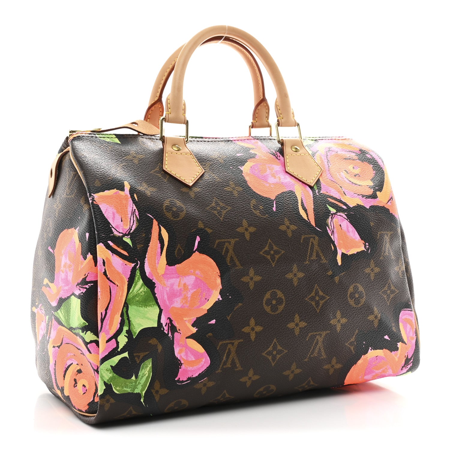 Louis Vuitton Monogram Roses Speedy 30 3 of 10