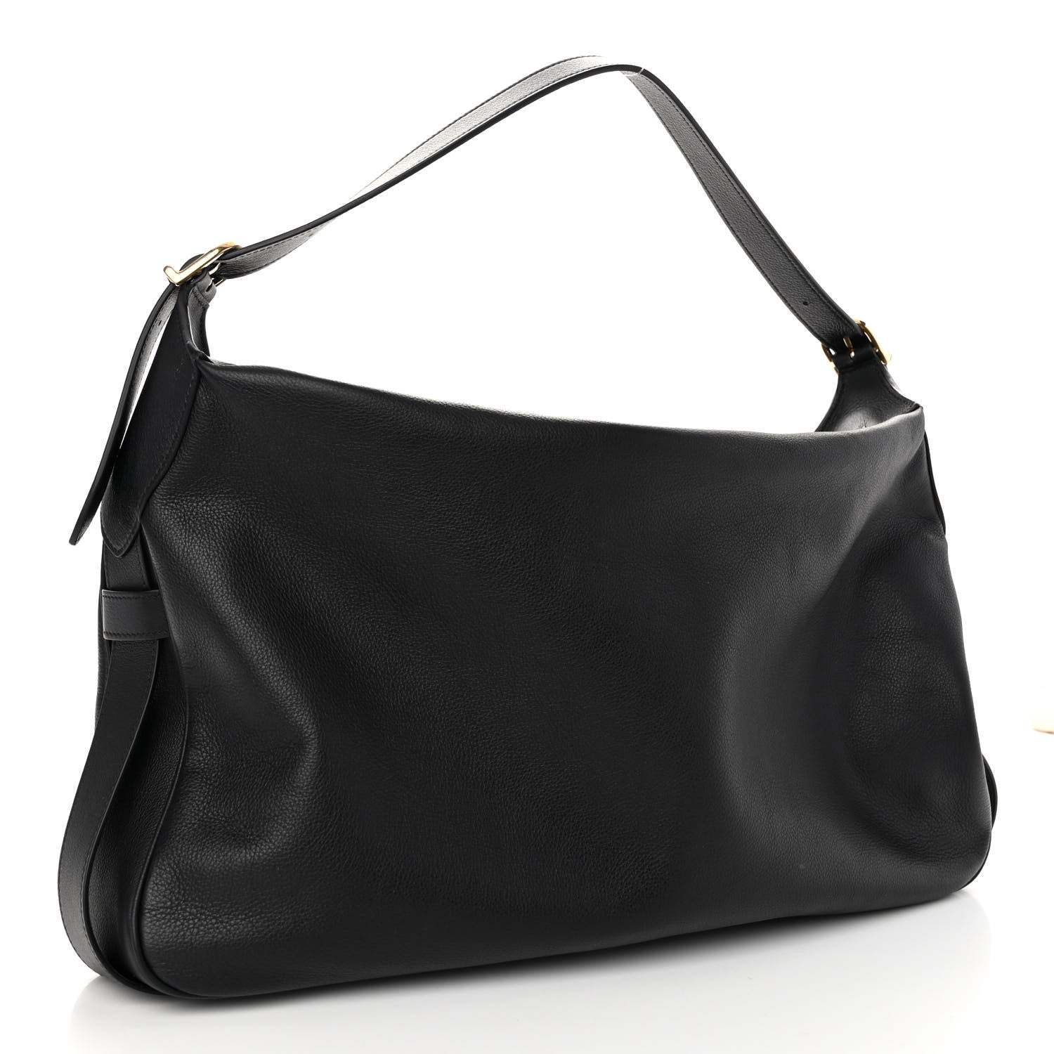 Celine Supple Calfskin Large Romy Shoulder Bag Black 3 of 8